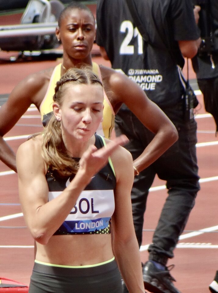 Femke Bol at a Diamond League event in London