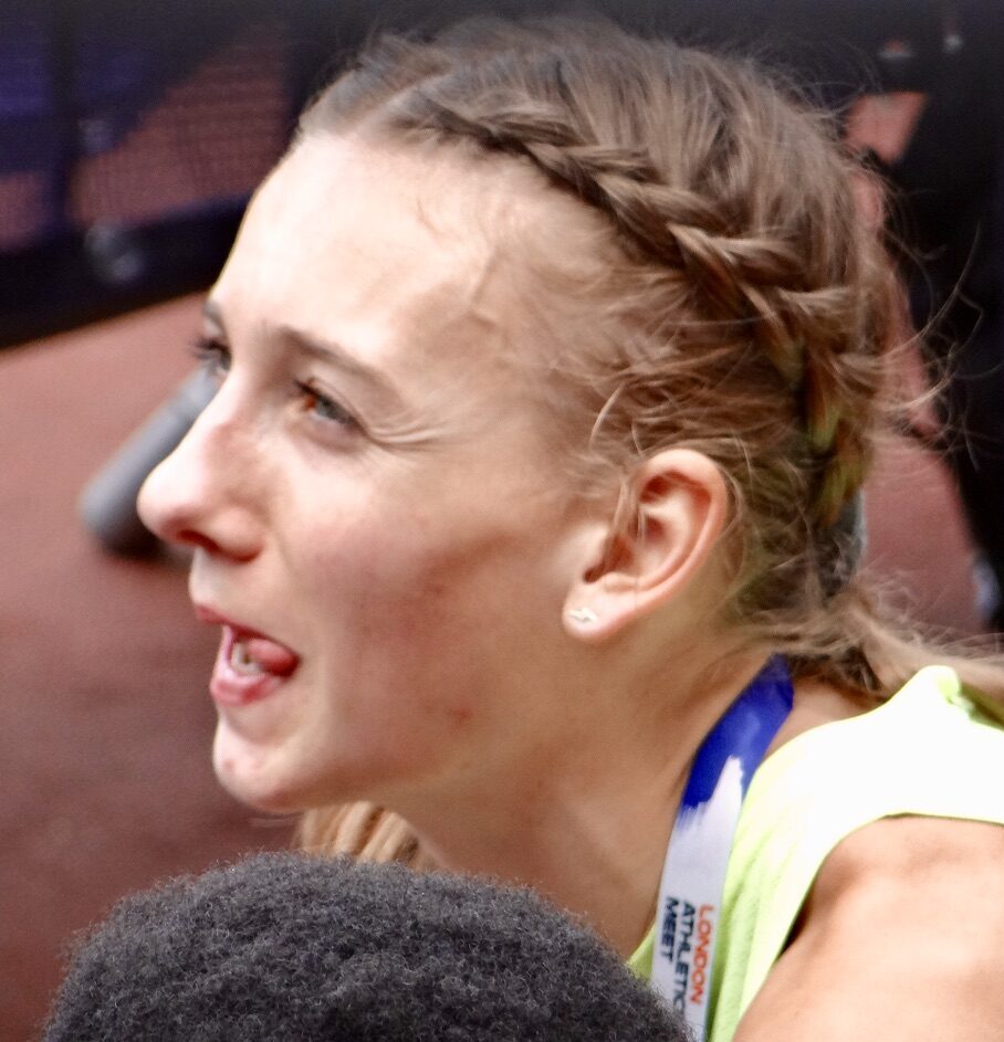 Femke Bol at a Diamond League event in London