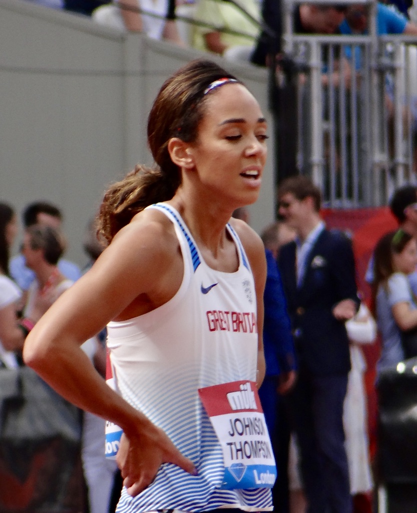 Katarina Johnson-Thompson representing Great Britain