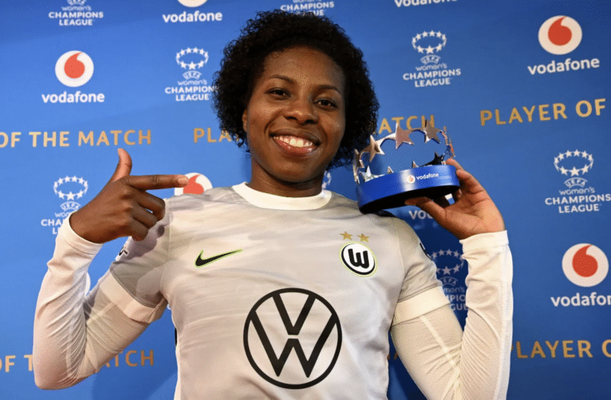 HUNGRY LIKE THE WOLF – Wolfsburg’s Lineth Beerensteyn is in the mood for goals