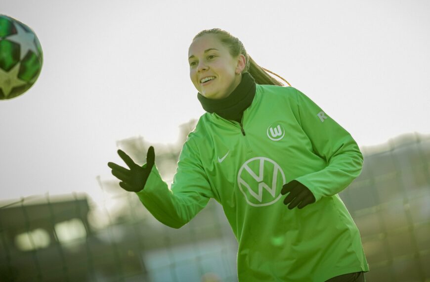 LEVELLING UP – Wolfsburg’s Dutch star Janou Levels speaks