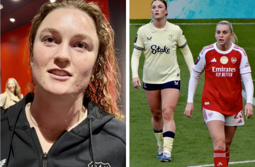 AMAZING MACE. Young Lioness and Everton star Ruby Mace speaks