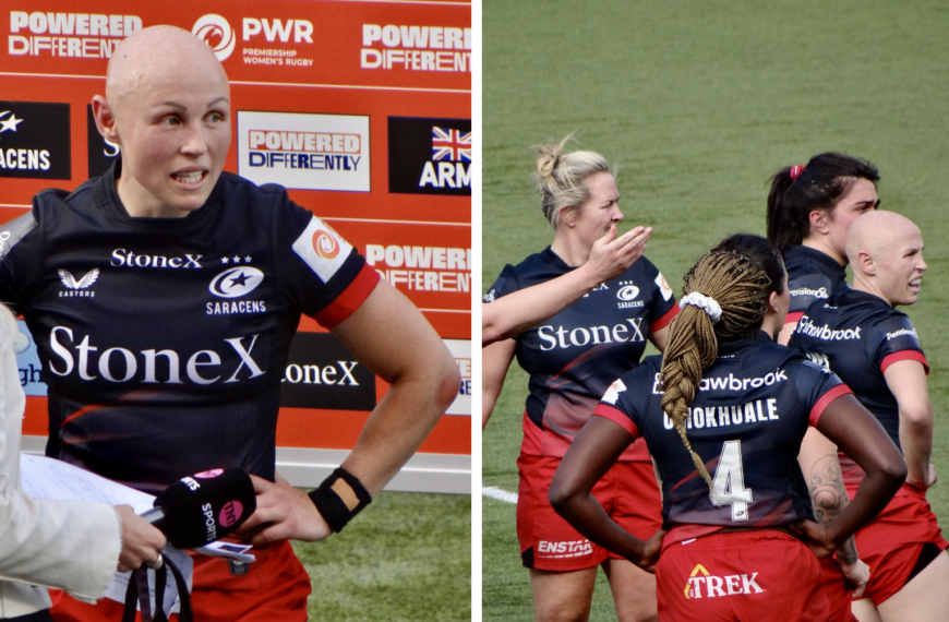 SPEED MERCHANT. Saracens star Liv Apps is in the form of her life for the PWR Final