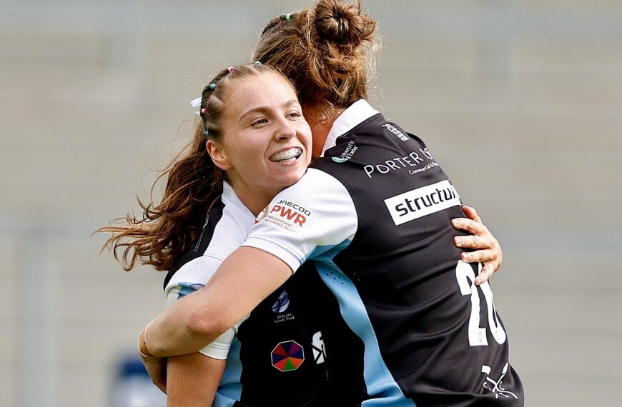DANI BUOYED UP. Exeter Chiefs hat-trick hero Danielle Preece speaks